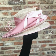 vivien sheriff double brim hat in pinks