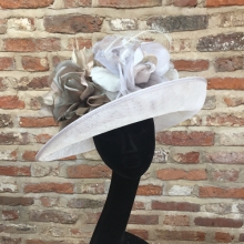 classic upturned brim hat in oyster grey
