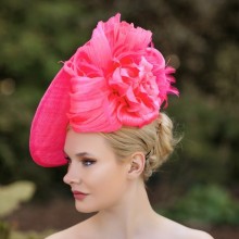 pink disc floral headpiece