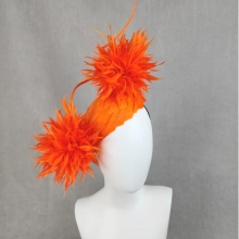 nf62 orange feather headpiece